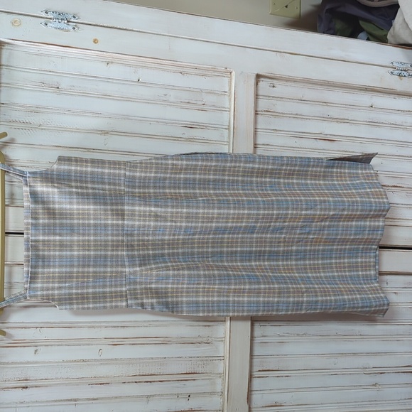 COS, pastel checked/plaid wool blend dress . Euro Sz 32 /US 2 - Picture 2 of 11